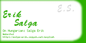 erik salga business card